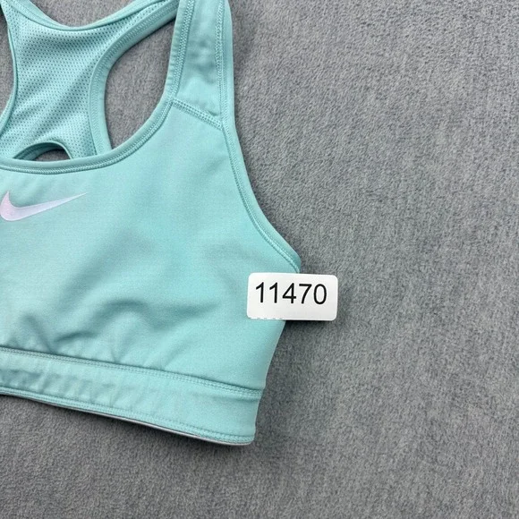 Nike Sports Bra Womens Large Green White Reversible Workout Yoga Gym Unpadded‎ - Picture 10 of 10